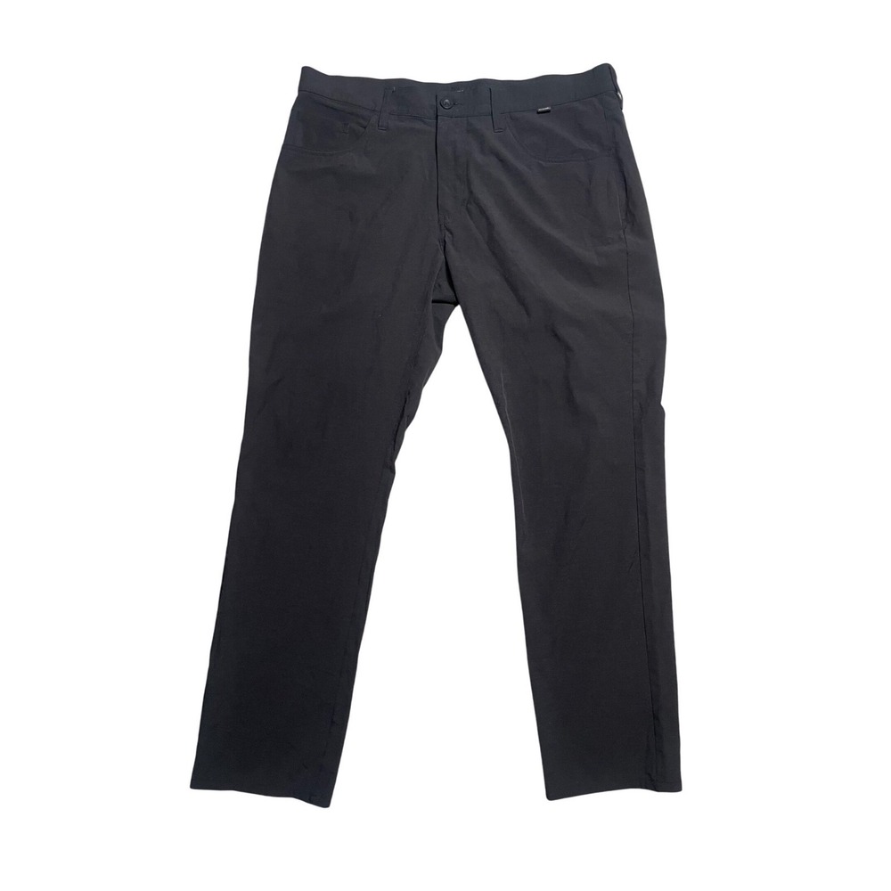 Travis Mathew Mens Pants Size‎ 36 Black Polyester Cotton Spandex Golf Casual